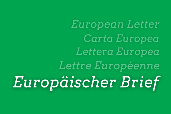 Lettera Europea DE - UEF