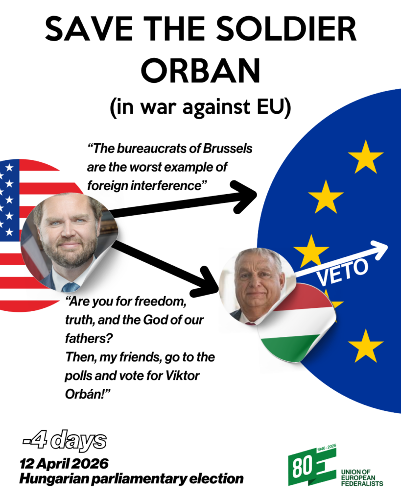 8 april JD Vance in Hungary 1 - UEF